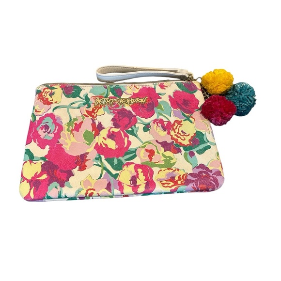 Betsey Johnson Colorful Floral Wristlet - Picture 3 of 6